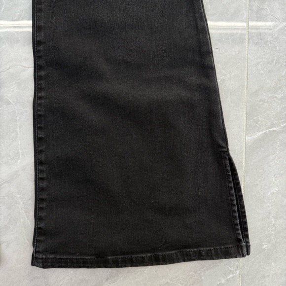 NWOT Women’s INC Denim High-Rise Rhinestone Studded Flare Jeans Plus Size 14 - Picture 8 of 16